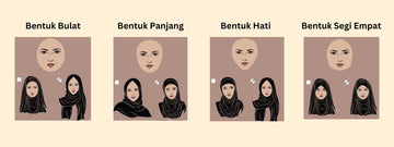 Tips Gayakan Tudung Mengikut Bentuk Wajah
