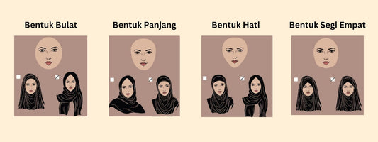 Tips Gayakan Tudung Mengikut Bentuk Wajah