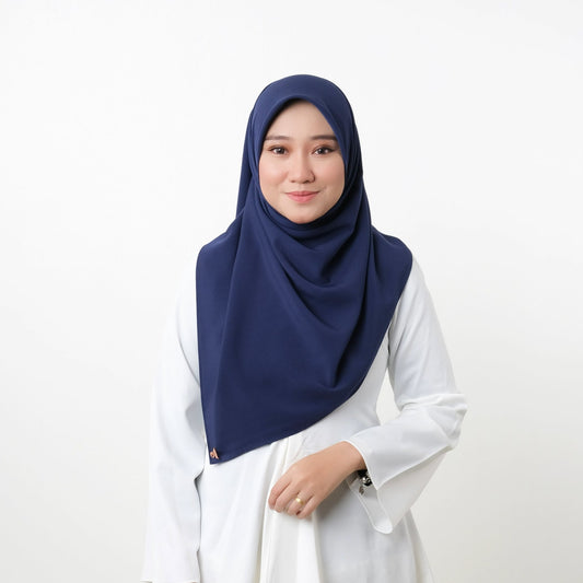 Ayu Medieval Blue Bawal Bidang 45"