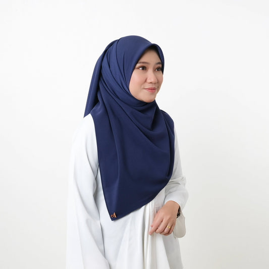 Ayu Medieval Blue Bawal Bidang 45"